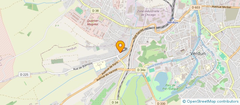 localisation de l'entreprise ECLAT D'ART à VERDUN