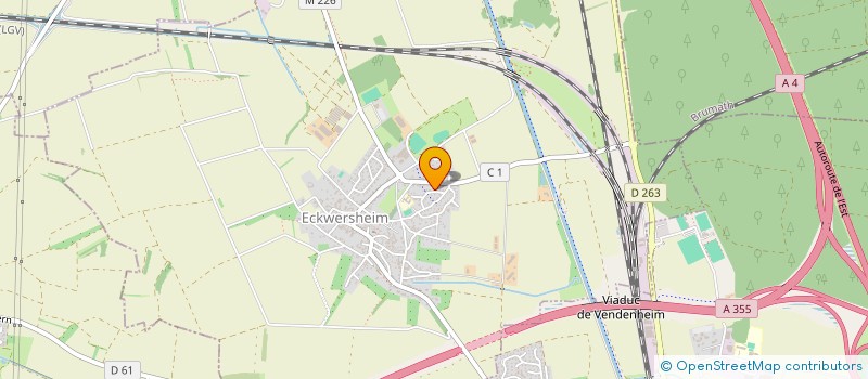 localisation de l'entreprise ECLAT DE COULEURS  ECKWERSHEIM