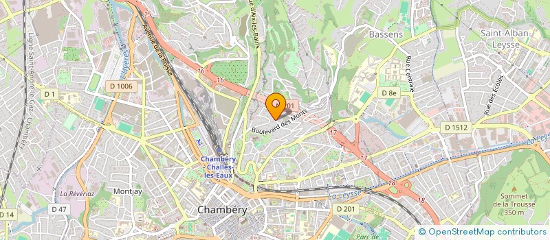 localisation de l'entreprise ECLAT DE RYTHMES  CHAMBERY