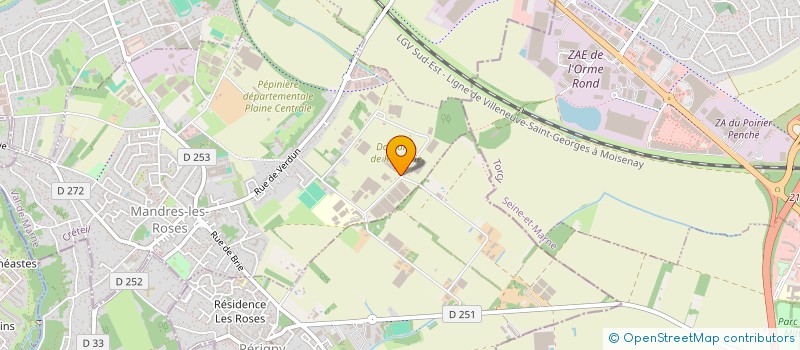 localisation de l'entreprise ECLAT DE SCENE  MANDRES-LES-ROSES