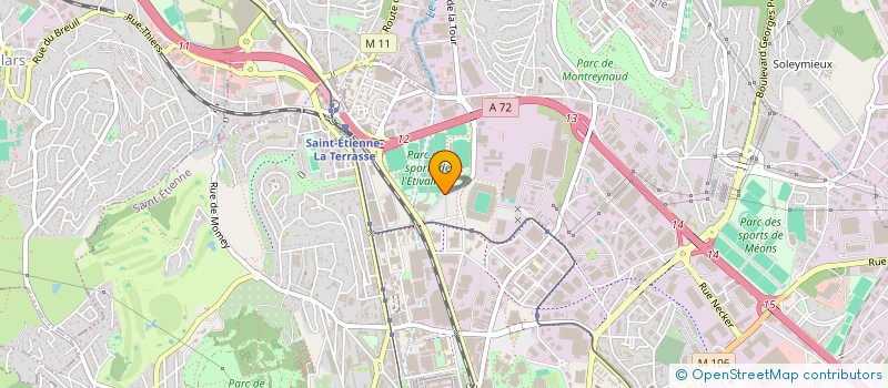 localisation de l'entreprise ECLAT DE ST ETIENNE à SAINT-ETIENNE