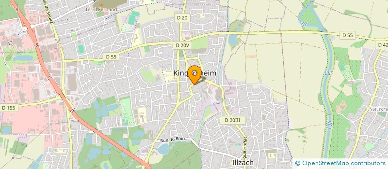 localisation de l'entreprise ECLAT DE VERT à KINGERSHEIM