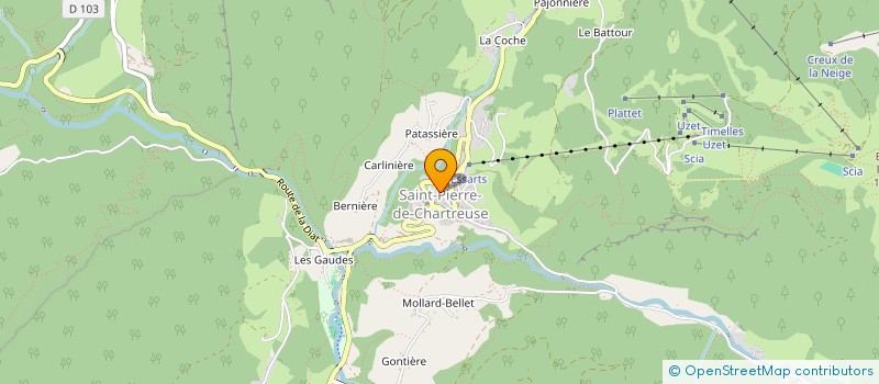 localisation de l'entreprise ECLAT DES CIMES à SAINT-PIERRE-DE-CHARTREUSE