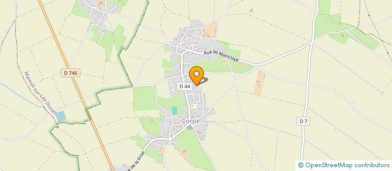 localisation de l'entreprise ECLAT DES JARDINS  CORPE