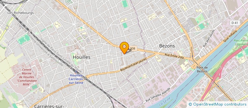 localisation de l'entreprise ECLAT DES TOILES à HOUILLES