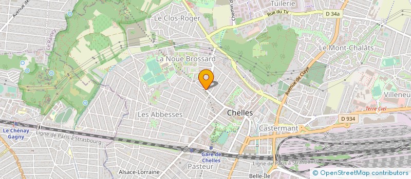 localisation de l'entreprise ECLAT ESSENTIEL à CHELLES