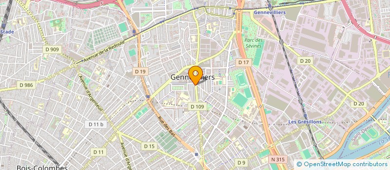 localisation de l'entreprise ECLAT NET à GENNEVILLIERS