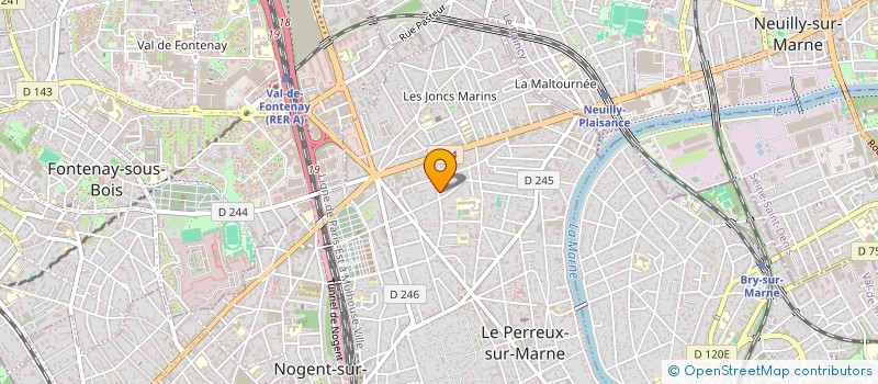 localisation de l'entreprise ECLAT SONORE à LE PERREUX-SUR-MARNE