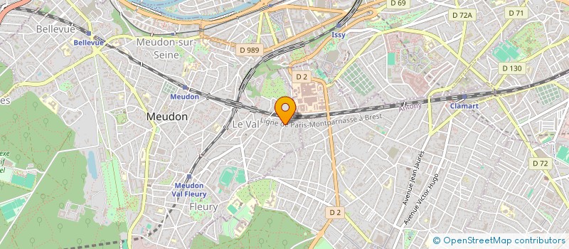 localisation de l'entreprise ECLATS 2 MUZ à MEUDON