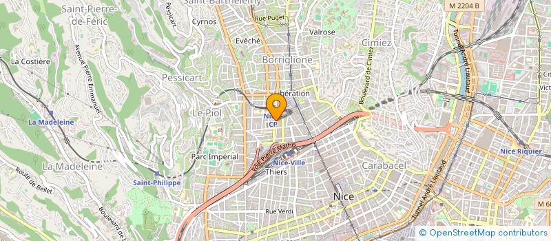 localisation de l'entreprise ECLATS à NICE