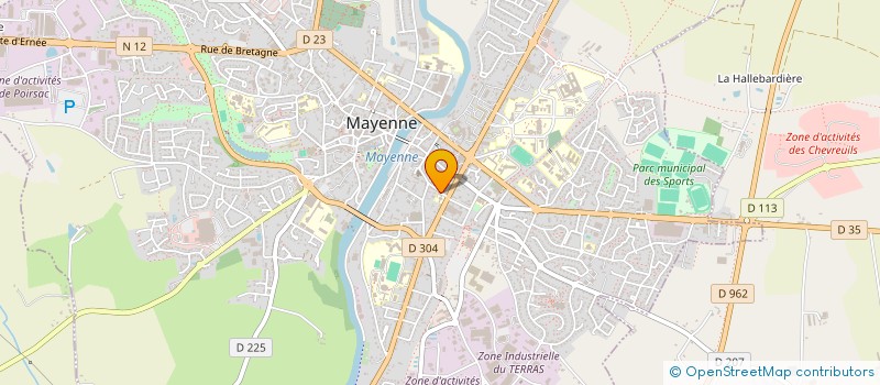 localisation de l'entreprise ECLATS D AFRIQUE à MAYENNE
