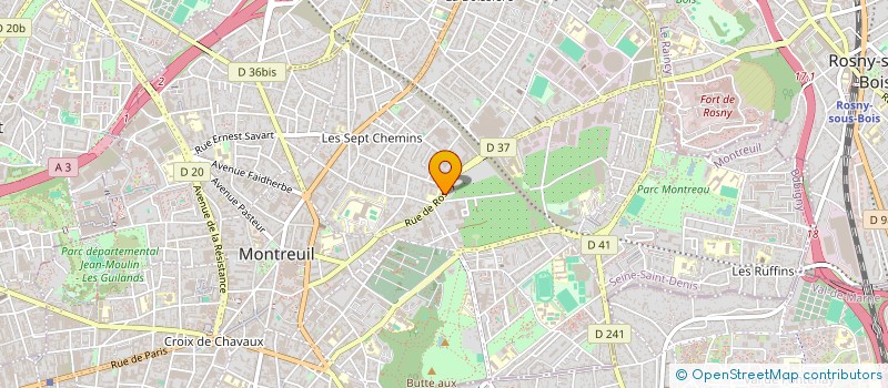 localisation de l'entreprise ECLATS D ART à MONTREUIL