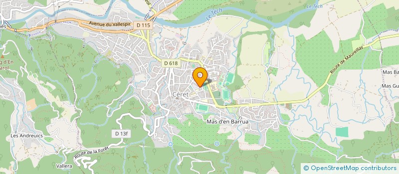 localisation de l'entreprise ECLATS D'ART à CERET