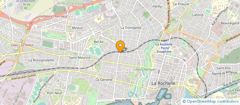 localisation de l'entreprise ECLATS D'ART ACTUEL  LA ROCHELLE