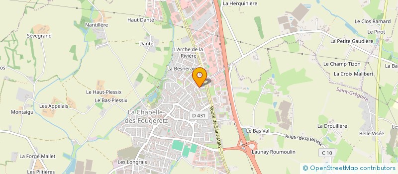 localisation de l'entreprise ECLATS D'OR à LA CHAPELLE-DES-FOUGERETZ