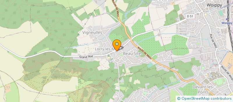 localisation de l'entreprise ECLATS D'VERRE  LORRY-LES-METZ