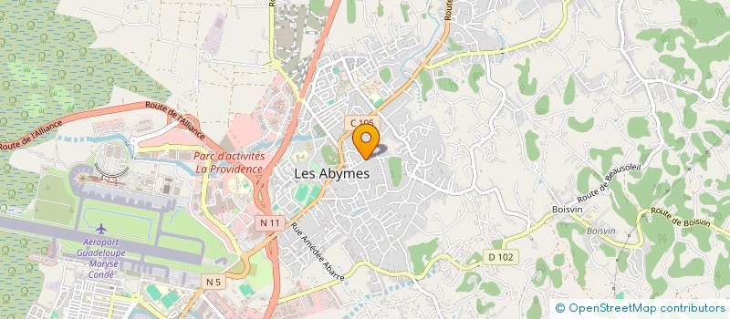 localisation de l'entreprise ECLATS DE FETE ANTILLES  LES ABYMES