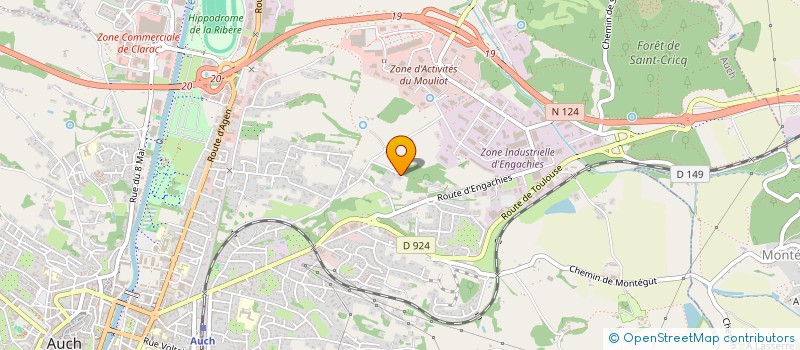 localisation de l'entreprise ECLATS DE STYLE  AUCH