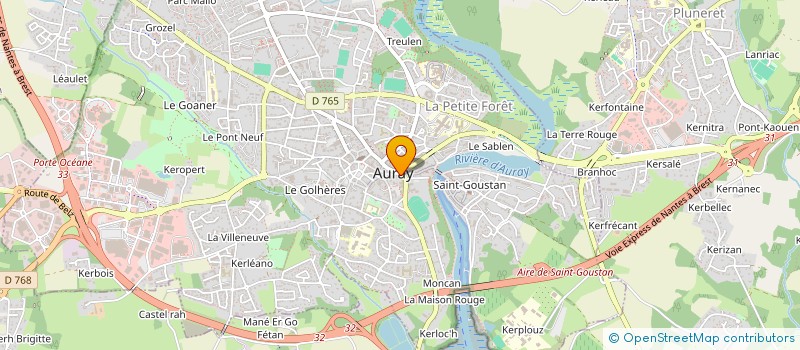 localisation de l'entreprise ECLATS ET FANTAISIE à AURAY