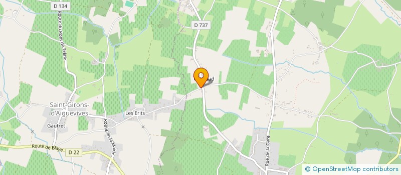 localisation de l'entreprise ECLB LA DEMEURE DE COTTRAUD  SAINT-CHRISTOLY-DE-BLAYE