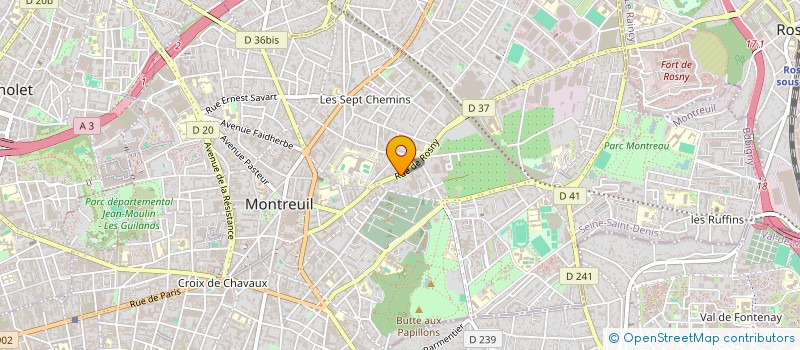 localisation de l'entreprise ECLECTIC à MONTREUIL