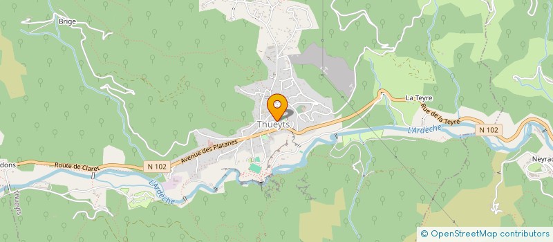 localisation de l'entreprise ECLECTIC.COOP  THUEYTS