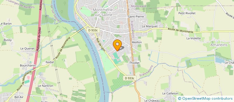 localisation de l'entreprise ECLECTIC EVENTS FRANCE  MONTMERLE-SUR-SAONE