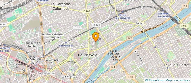 localisation de l'entreprise ECLECTIC TOURISM  COURBEVOIE