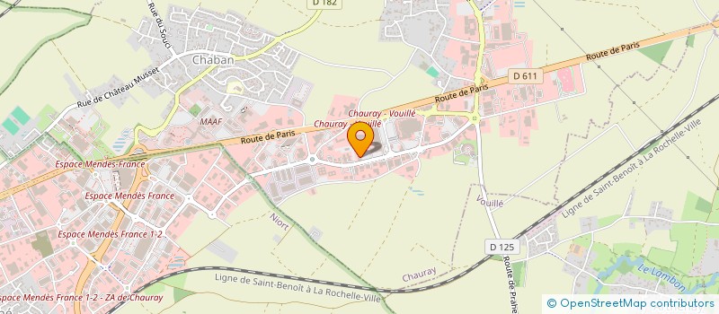 localisation de l'entreprise ECLECTIS à CHAURAY