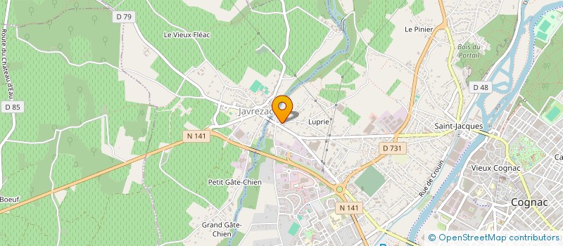 localisation de l'entreprise ECLIA à COGNAC