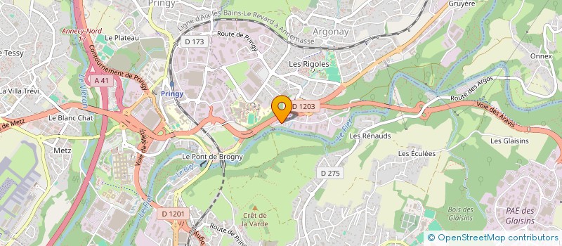 localisation de l'entreprise ECLIPS  ARGONAY