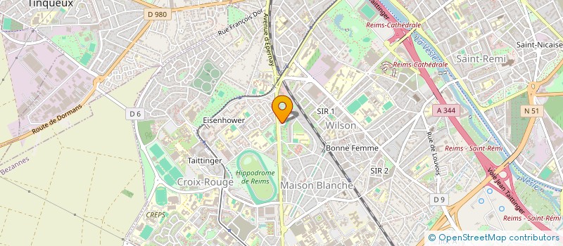 localisation de l'entreprise ECLIPS' ANIMATION  REIMS