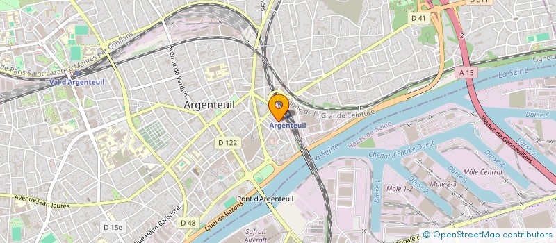 localisation de l'entreprise ECLIPS INTERNATIONAL  ARGENTEUIL