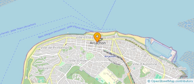 localisation de l'entreprise ECLIPSE à ARCACHON