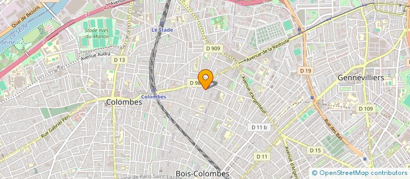 localisation de l'entreprise ECLIPSE  COLOMBES