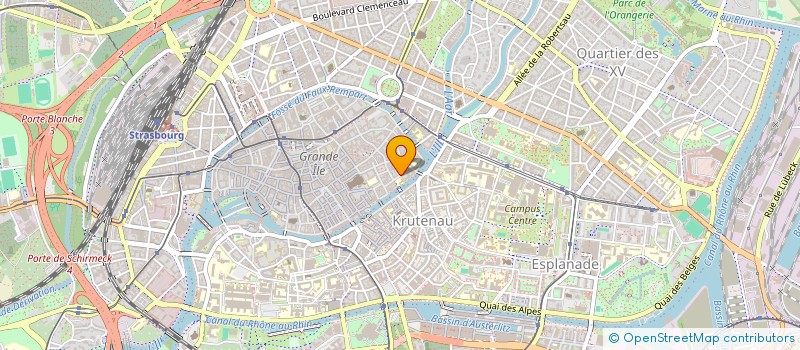 localisation de l'entreprise ECLIPSE à STRASBOURG