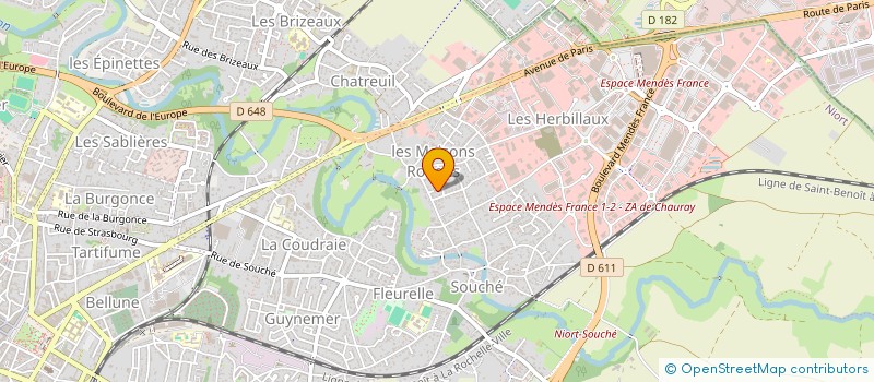 localisation de l'entreprise ECLIPSE  NIORT