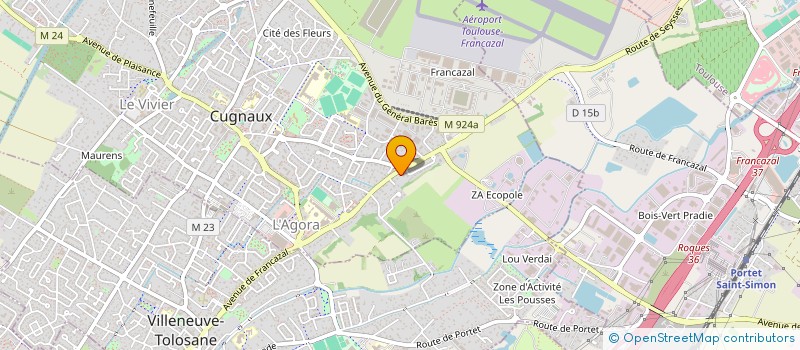 localisation de l'entreprise ECLIPSE  CUGNAUX