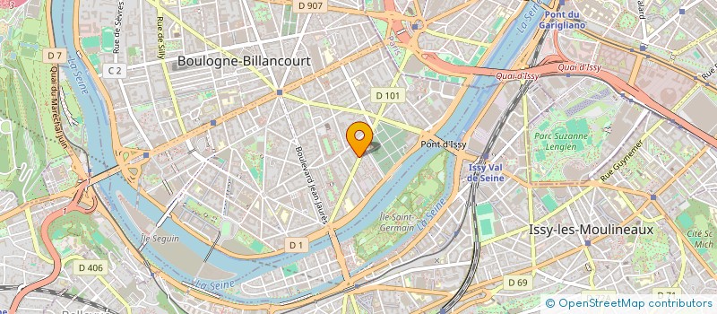 localisation de l'entreprise ECLIPSE à BOULOGNE-BILLANCOURT