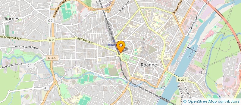 localisation de l'entreprise ECLIPSE à ROANNE