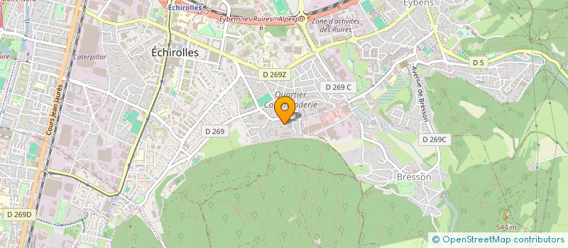 localisation de l'entreprise ECLIPSE COUVERTURE ZINGUERIE à ECHIROLLES