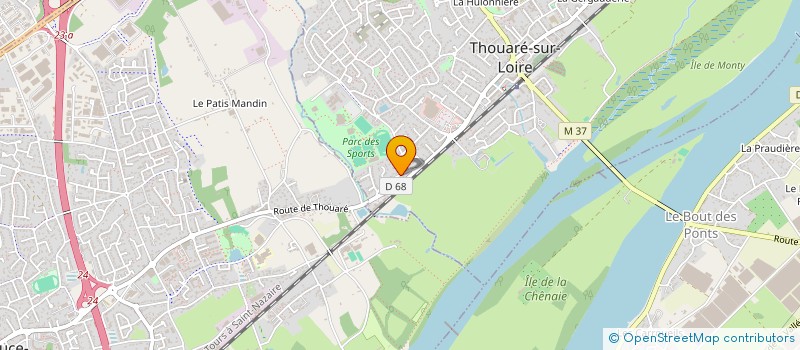 localisation de l'entreprise ECLIPSYS à THOUARE-SUR-LOIRE