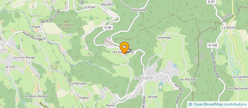 localisation de l'entreprise ECLO à LE CERGNE