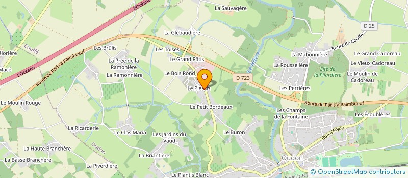 localisation de l'entreprise ECLORE  OUDON