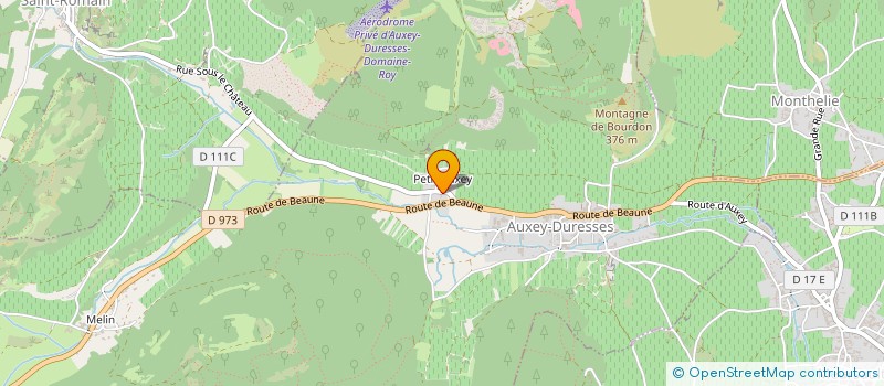 localisation de l'entreprise ECLORE  AUXEY-DURESSES