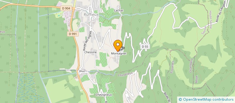 localisation de l'entreprise ECLORE  RUFFIEUX