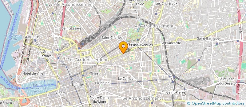 localisation de l'entreprise ECLOSION 13 à MARSEILLE