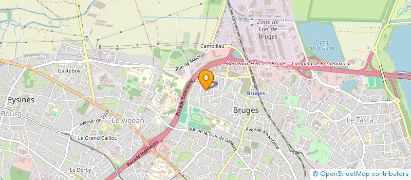 localisation de l'entreprise ECLOSION  BRUGES