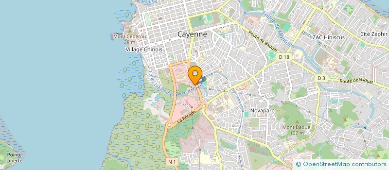 localisation de l'entreprise ECLOSION  CAYENNE