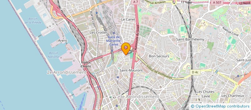 localisation de l'entreprise ECLOSION DE LA CITE à MARSEILLE